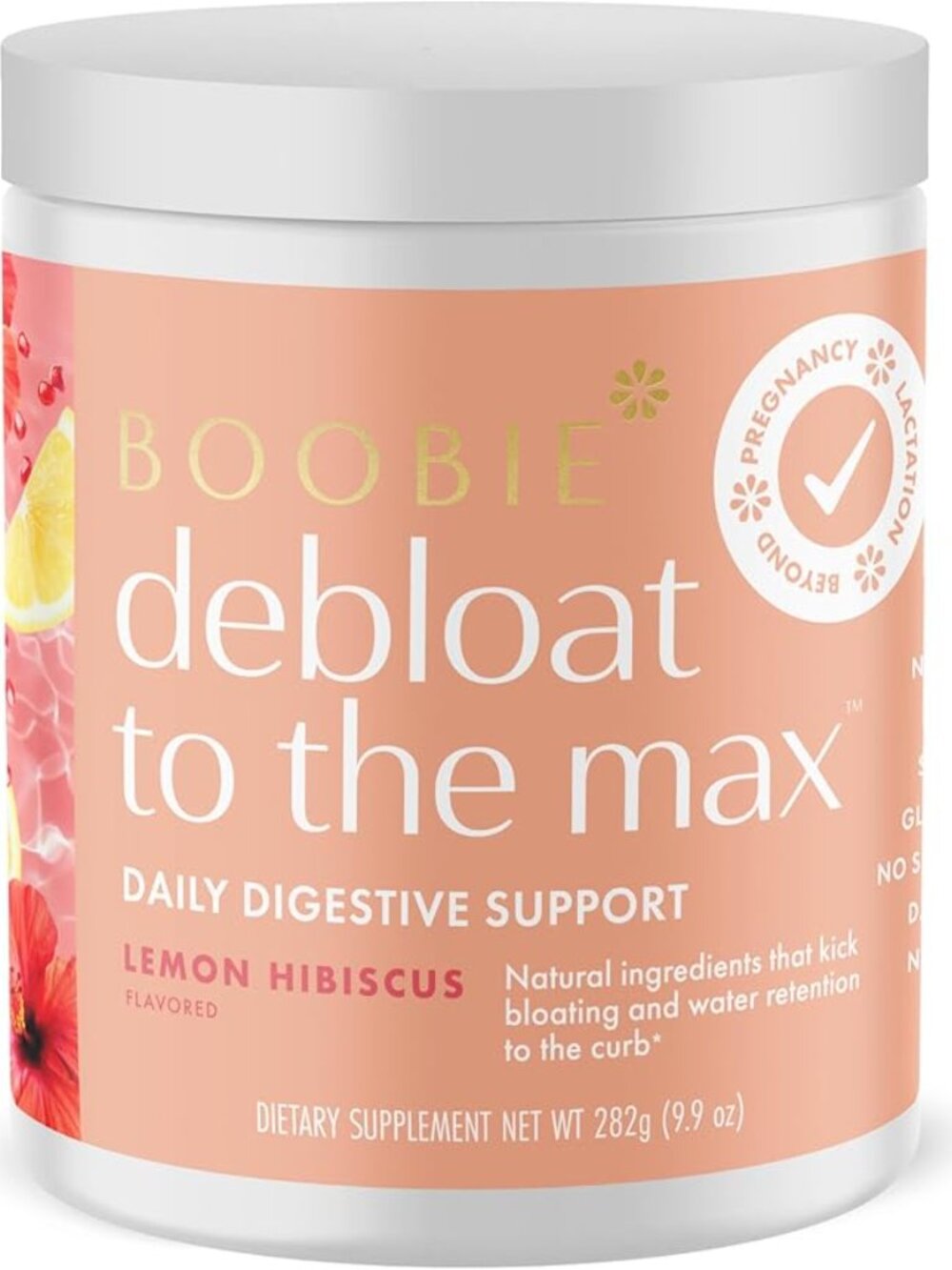 NEW & SEALED | BOOBIE Debloat to The Max | Lemon Hibiscus Flavor | 60 Servings
